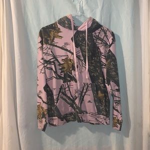 pink camp mossy oak hoodie